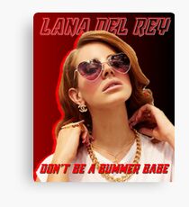 Lana Del Rey - Summer Bummer Canvas Print