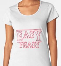 Camiseta premium para mujer Easy peasy