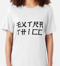EXTRA THICC in japanese Slim Fit T-Shirt