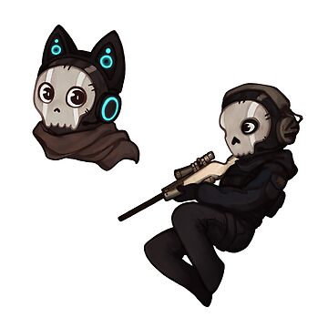 MW2- Ghost Chibi by hemophobianessticity on DeviantArt