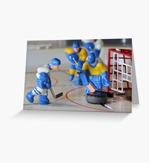 ice hockey attack Greeting Card
