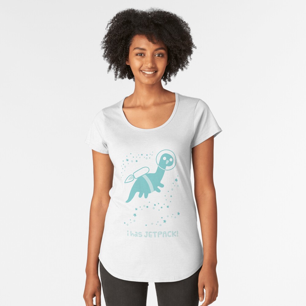 I Has Jetpack! Premium Scoop T-Shirt