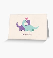 I Like Your Face <3 Greeting Card