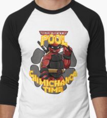 Teenage Mutant Ninja Pool! Baseball ¾ Sleeve T-Shirt