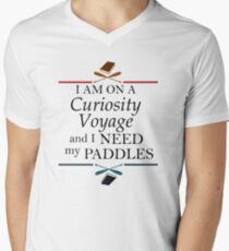 Curiosity Voyage - Stranger Things Men's V-Neck T-Shirt