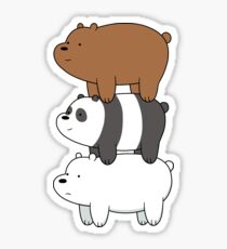 We Bare Bears Bearstack Sticker
