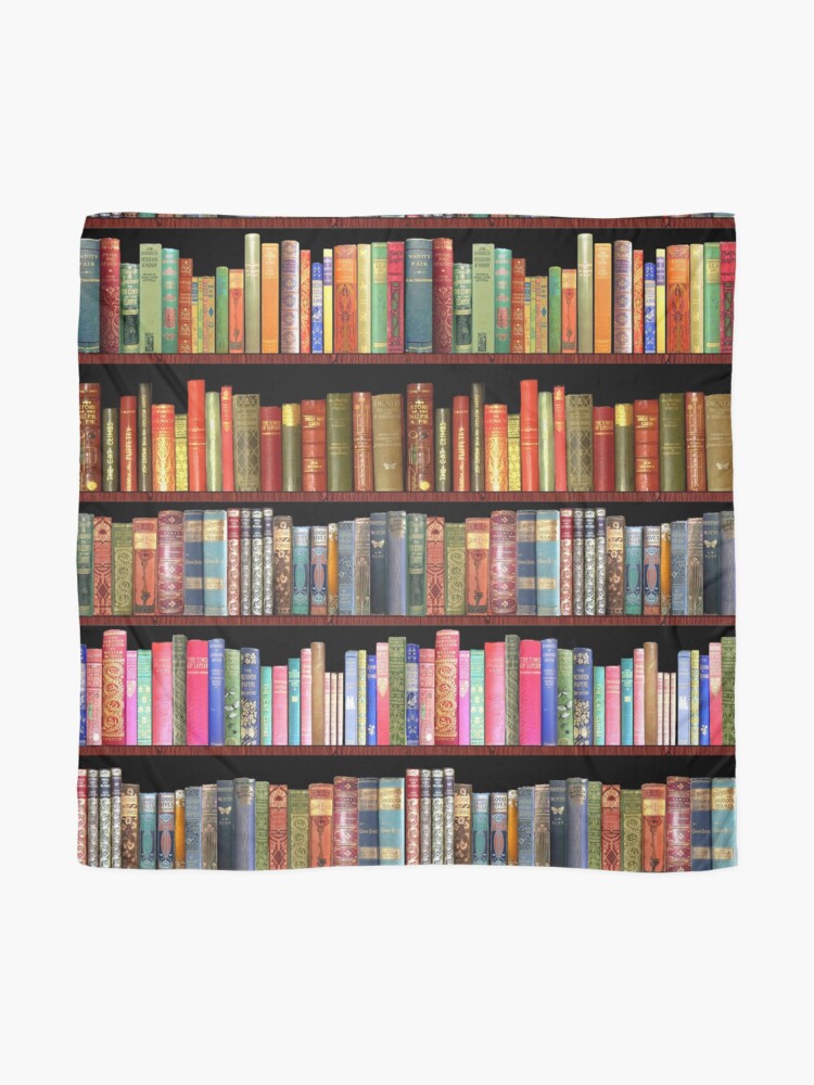 Alternate view of Jane austen antique books & other British antique books Scarf