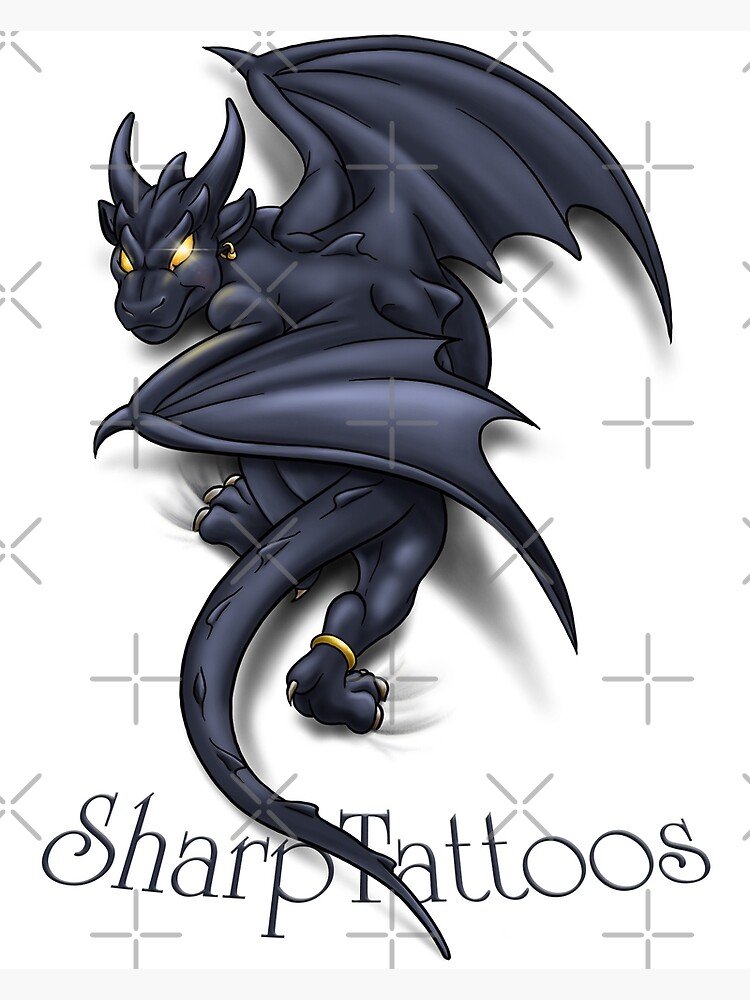 Dragon/Gargoyle by SharpTattoos