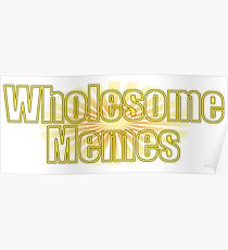 Gesundes Meme Sunburst Gelb Poster