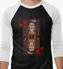 Frida, Queen of Hearts II Men's Baseball ¾ T-Shirt