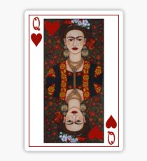 Frida, Queen of Hearts II Sticker