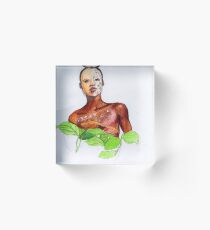 BdyPnt & Lvs Acrylic Block