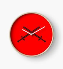 Swords of knighthood Clock
