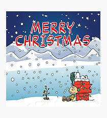Merry Christmas Charlie Brown Photographic Print