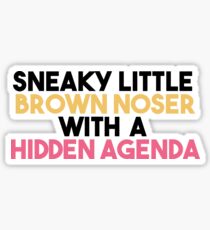 Sneaky Little Brown Nose Sticker