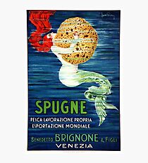 1920 Italian Mermaid Advertising Poster Photographic Print