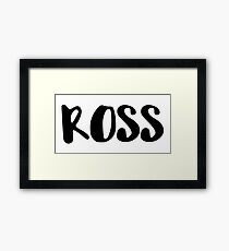 Ross Framed Print