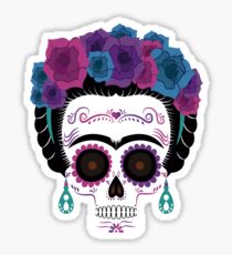 Pegatina Frida Kahlo Sugar skull