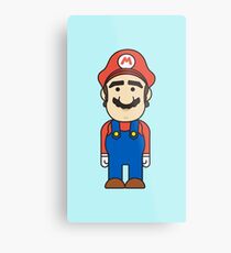 Mario Bros - Videogame Metal Print