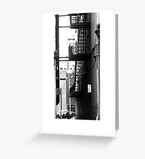 fire escape Greeting Card