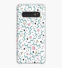 Back to the 80's eighties, funky memphis pattern design Case/Skin for Samsung Galaxy