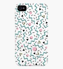 Back to the 80's eighties, funky memphis pattern design iPhone 4s/4 Case