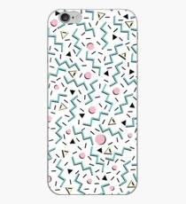 Zurück zu den achtziger Jahren, funky Memphis-Musterentwurf iPhone-Hülle & Cover