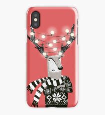 Christmas Bright Reindeer iPhone Case