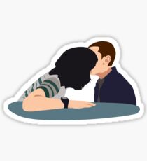 Stranger Things Mike and Eleven Kiss Sticker