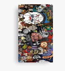 horror movies Collage Canvas Print