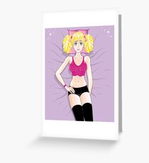 Manga Lolita Greeting Card