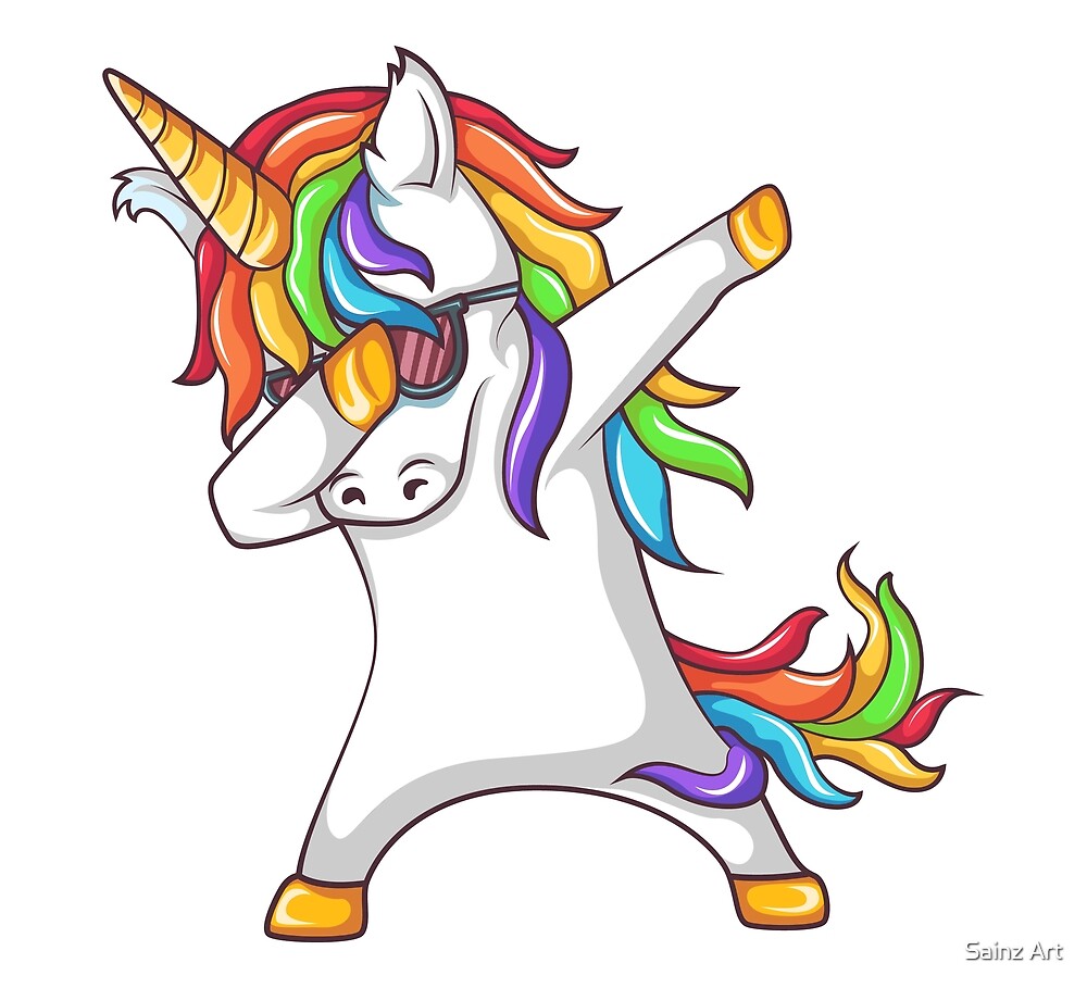 Download "Dabbing Unicorn " by Harsimransain | Redbubble