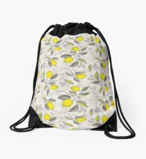 Lemon pattern Drawstring Bag