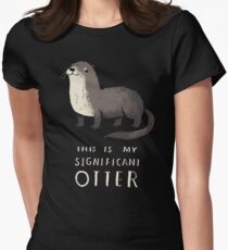 significant otter Women's Fitted T-Shirt