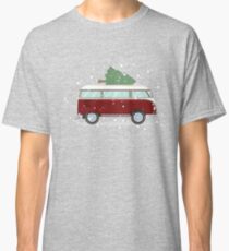 VW Camper van with Christmas Tree Classic T-Shirt