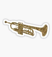 Pegatina Glitter Trumpet