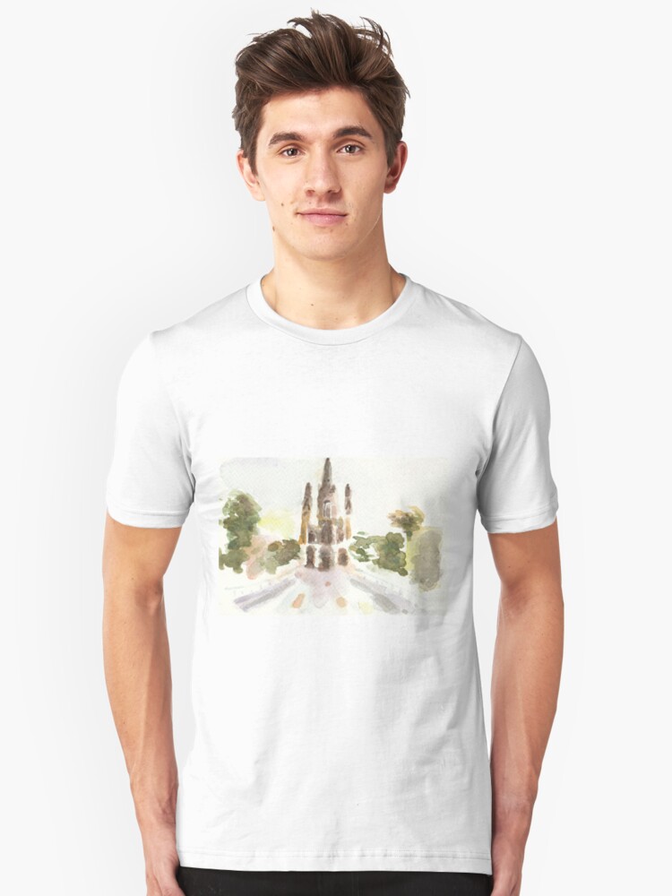 Alternate view of Poetic Brussels: Church of Our Lady of Laeken Slim Fit T-Shirt