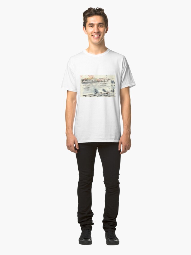 Alternate view of Poetic Brussels: City Pigeons Classic T-Shirt