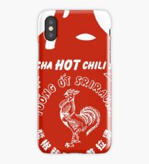 sriracha hot chili roster sauce sticker iPhone Case
