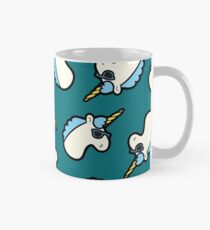 Unicorns Are Cool Pattern - Blue Mug