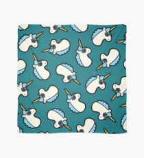 Unicorns Are Cool Pattern - Blue Scarf