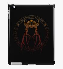 The King in Yellow Sigil (hellfire) iPad Case/Skin