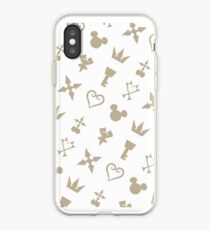 Golden Kingdom Hearts Symbols iPhone Case
