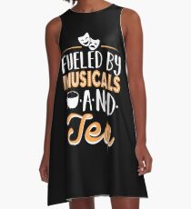 Fueled by Musicals and Tea A-Line Dress