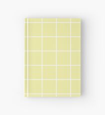 Raster, weiß und pastellgelb Notizbuch
