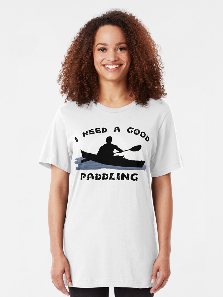 Alternate view of I Need a Good Paddling Slim Fit T-Shirt