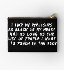 Eyelashes black and long Studio Pouch