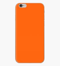 Festive Orange Accent Solid Color Decor iPhone Case