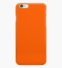 Festive Orange Accent Solid Color Decor iPhone 6s Case