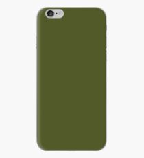 Olive Green Accent Solid Color Decor iPhone Case